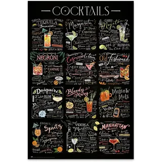 Grupo Erik Poster Cocktails Wanddeko 61 x 91,5 cm