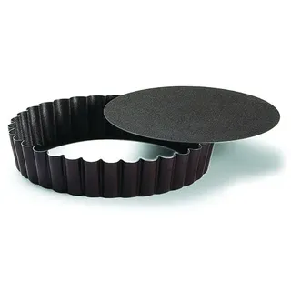 Gobel | Törtchenform | Rund und Geriffelt | Beweglicher Boden | Antihaftbeschichtet | Ø 12 cm | Made in France