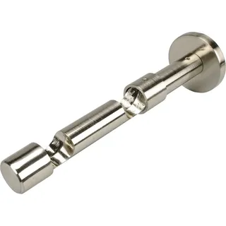 LIEDECO Gardinenstangenhalter Doppelträger 2-läufig Ø 20 mm 17,5 cm Edelstahlfarben