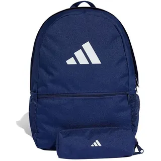 adidas Unisex BACKPACK WITH PENCIL CASE, dark blue/white, One size
