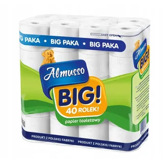 Scandinavian Home - Toilettenpapier 3-lagig Almusso 40 Rollen | Klopapier | WC Papier | Papierrolle | Toilettenpapier 3-lagig | Toilet Paper | Natürliche Zellulose
