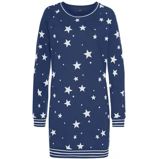 VIVANCE Dreams Sleepshirt mit angesagtem Sternedruck, blau