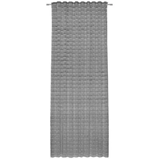 Novel Fertigvorhang , Hellgrau , Textil , Uni , 140x255 cm , SGS-geprüft , beliebig kürzbar, für Stange und Schiene geeignet , Heimtextilien, Vorhänge, Fertigvorhänge