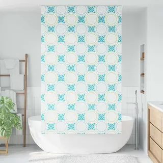 vidaXL Duschrollo 120x240 cm Stoffbreite 116 cm - Blau