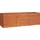 Hochbeet Rostig 240 x 80 x 77 cm Grau