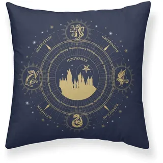 Belum | Kissenbezug Harry Potter, 100% Baumwolle, 50 x 50 cm, Modell Christmas Gold A
