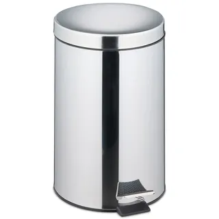 Relaxdays Mülleimer Küche 20 l Silber