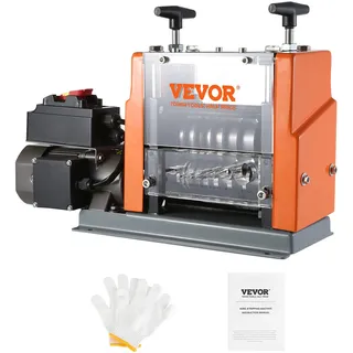 Vevor Kabelabisoliermaschine Elektrisch φ1,5-25mm Kabelschälmaschine 60W Abisoliermaschine 7 Abisolierkanäle Abisolierzange 65-Mn-Federstahl Klinge Ideal zum Abisolieren von Kupferdraht