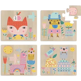 Vilac Suzy Ultman Puzzles aus Holz, Mehrfarbig (8906)