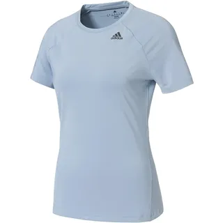 adidas D2 M Tee Solid T-Shirt, Damen S Blau (azutac)