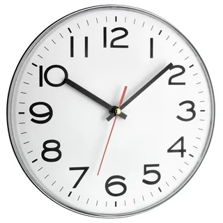 TFA Wanduhr 28,0 cm 60.3017 silber