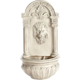 BELIANI Wasserspiel für den Außenbereich mit LED-Beleuchtung aus beigefarbenem Harz im modernen Design - Beige