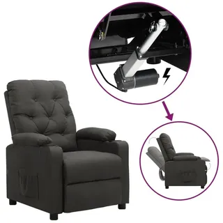 vidaXL Aufstehsessel Dunkelgrau Stoff