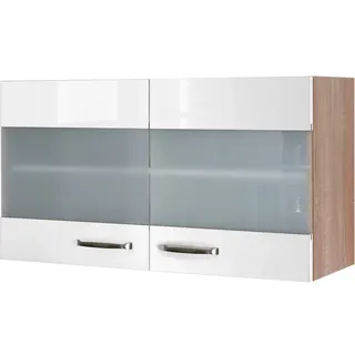 Flex-Well Hängeschrank Valero 100 x 55 x 0 cm Hochglanz Weiß