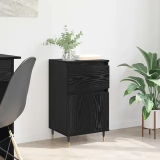 vidaXL Sideboard mit Schubladen Schwarz Eichen-Optik 40 x 35 x 70 cm - Schwarz