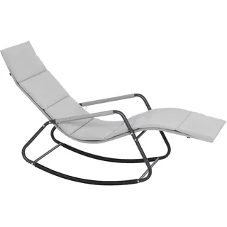 Siena Garden Schaukelliege 143 x 57 x 84 cm Anthrazit matt/Hellgrau