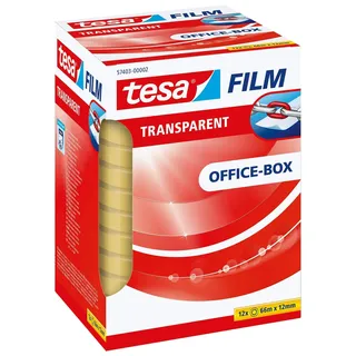 Tesa Klebeband tesafilm transparent 12 mm x 66 m 12 St.
