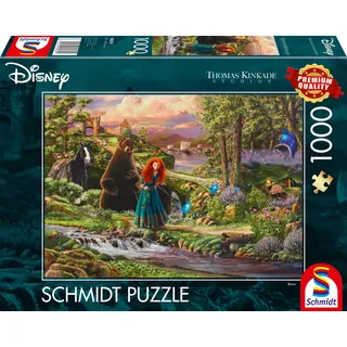 Schmidt Spiele Disney, Merida, Thomas Kinkade, 1000 Teile Puzzle, Mehrfarbig