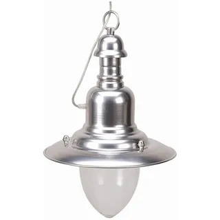 Outdoor Pendelleuchte IP43 Maritim in Nickel matt E27 Lampe Außen Haus Garten