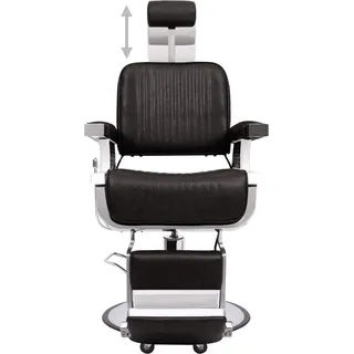 vidaXL Friseurstuhl Schwarz 68x69x116 cm Kunstleder - Schwarz