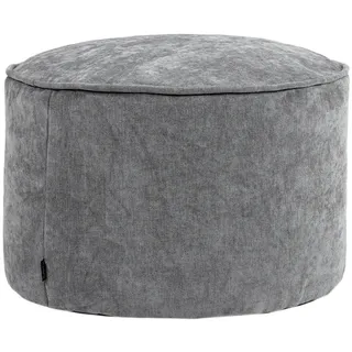 icon Sitzpouf Chenille Milano , Grau , Kunststoff , 55x35x55 cm , Hergestellt in Deutschland , Wohnzimmer, Sessel, Hocker & Hockerbänke, Poufs