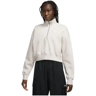 Nike Sportswear Phoenix Fleece Oversize-Kurz-Sweatshirt mit Halbreißverschluss für Damen, DQ5767