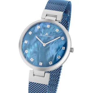 Jacques Lemans 1-2001N Milano Damenuhr 36mm 5ATM - Blau