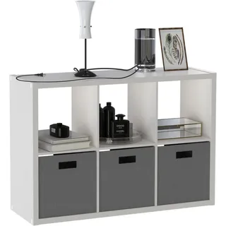 INOSIGN IZOLA Aktenregal 76 x 37 x 110 cm Weiß