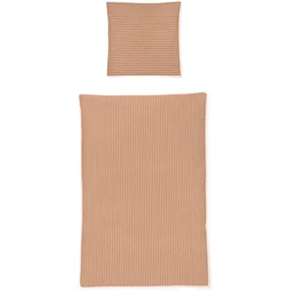 Irisette Bettwäsche »Shadow 8362« 2 Stk. tlg. pflegeleichte Sommerbettwäsche, orange