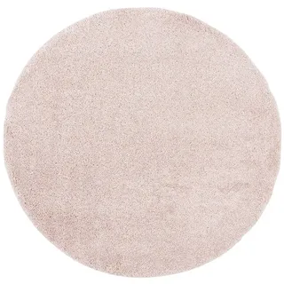 Pergamon Hochflor Langflor Teppich Aloha Rosa 80cm Rund