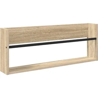 vidaXL Magazinregal Sonoma-Eiche 80 x 12 x 30 cm Holzwerkstoff - Braun