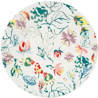Genevieve Lethu 533657 Dessertteller Ø 20,5 cm aus Steingut – Kollektion A quer Champs – Blumendekor mehrfarbig