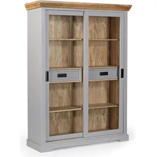 OTTO home Vitrine Alpinist Highboard 120 x 40 x 160 cm Grau