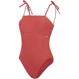 Speedo Formender Bandeau Badeanzug Shapewear Schwimmbekleidung für Strand und Urlaub für Damen, Space Dust, 32