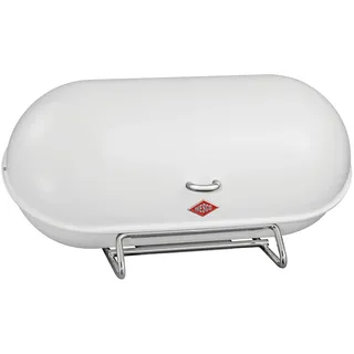 Wesco Brotkasten WESCO "Breadboy", weiß, B:44,3cm H:21cm, Lebensmittelaufbewahrungsbehälter, Brotkasten, klapperfreier Schwenkdeckel / Lüftungslöcher / Griff
