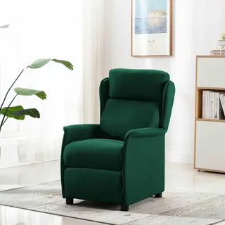 vidaXL Massagesessel Dunkelgrün 93,5 x 67,5 x 101,5 cm Stoff - Grün