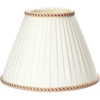 Orion Lightstyle Lampenschirm Ø 26 x 18 cm Stoff Konisch E27 Creme Weiß