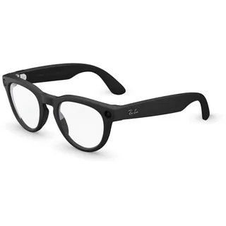 Ray-Ban Meta (Gen 2) Headliner KI-Brille für Herren, Damen — Low Bridge Fit — 12 MP Kamera, 3K Ultra HD Video, Open-Ear Audio, Meta AI — 2X Akkulaufzeit — Matt Schwarz/Klare Gläser