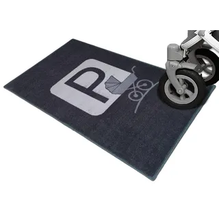 Schmutz-Unterlage für Kinderwagen & Buggy/waschbarer Funktionsteppich – schützt den Boden/stark saugende Mikrofaser/praktisches Zubehör / 67x110cm (grau - "Kinderwagen")