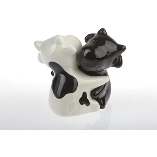 by-Bers Kuh Umarmung, Bulle, Rindvieh, auch als Frosch, Maus, Hund, Tiere, Salzstreuer, Salz- und Pfefferstreuer Set als Geschenk, aus Keramik (Kuh)