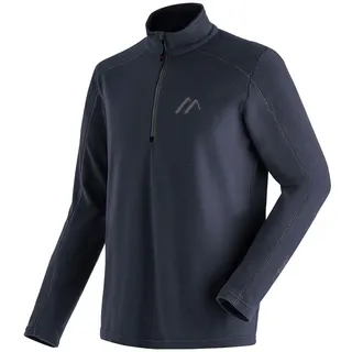 Maier Sports Dennis, Herren, Universell einsetzbarer Midlayer, zum Skifahren und Wandern, dryprotec Technologie, Atmungsaktiv, NFC-Chip für einfaches Recycling, blau 56,