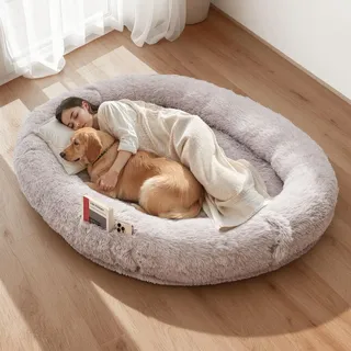 Vevor Hundebett 176 x 122 x 24 cm grau