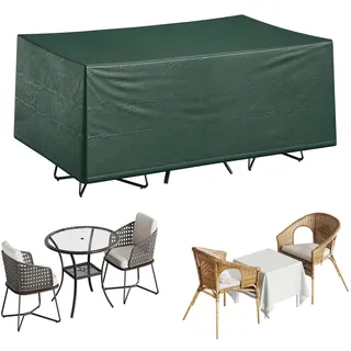 WOLTU Garten Schutzhülle Gewebeplane abdeckplane gartenmöbel für gartentisch Abdeckhaube PE 180x120x70cm Grün