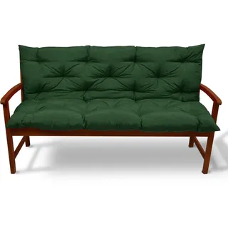 Beautissu Bankauflage 150 x 50 x 8 cm schwarz 1 St.