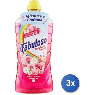 3x Fabuloso Fußböden 950 Ml. Blumen Pink Made IN Italy