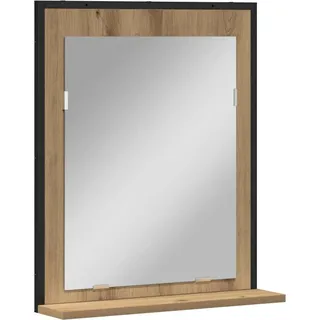 vidaXL Spiegel Artisan-Eiche 50 x 12 x 60 cm Glas und engineered Holz - Braun