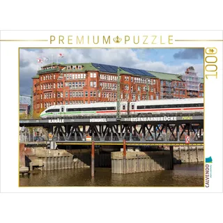 Calvendo Puzzle Ice 4 der DB in Hamburg 1000 Teile Puzzle quer | Lege-Größe cm Foto-Puzzle für glückliche Stunden