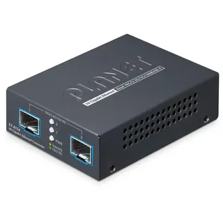 PLANET 2-Port 10G/2.5G/1G/100BASE-X Netzwerk Medienkonverter Schwarz