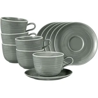 SELTMANN WEIDEN Milchkaffeetasse 0,4 l Perlgrau 6 St.