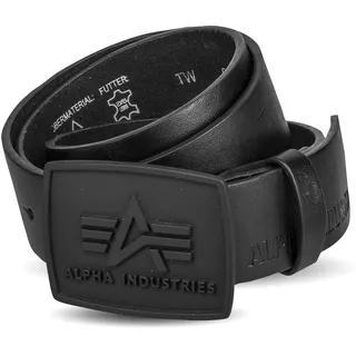 Alpha Industries Herrengürtel Leder/Polyurethan schwarz 105